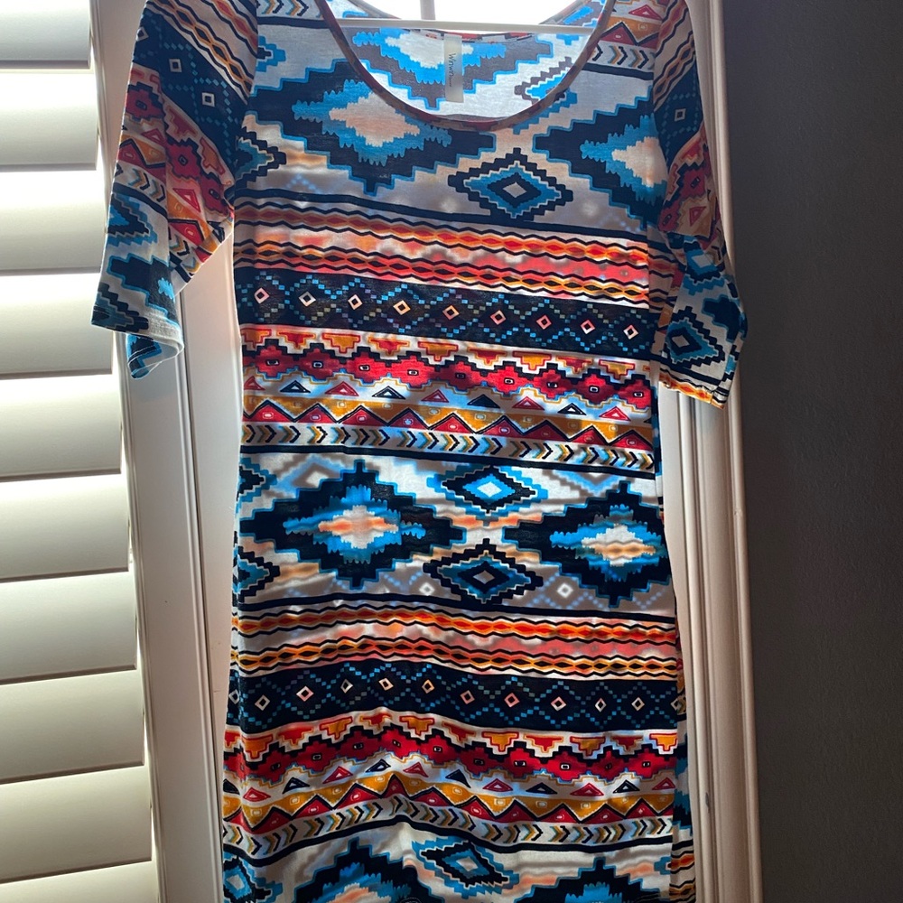Mini print dress size small